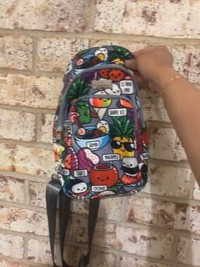 Colorful Cartoon Print Crossbody Bag - Multicolor - Hawaiian company